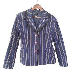 Striped Purple Women's Blazer